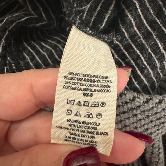 Free People Grey & Black Knit Textured Leggings - Picture 7 of 12